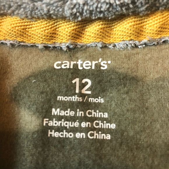 Carters Baby Boy Camouflage Fleece Overall - Picture 4 of 6